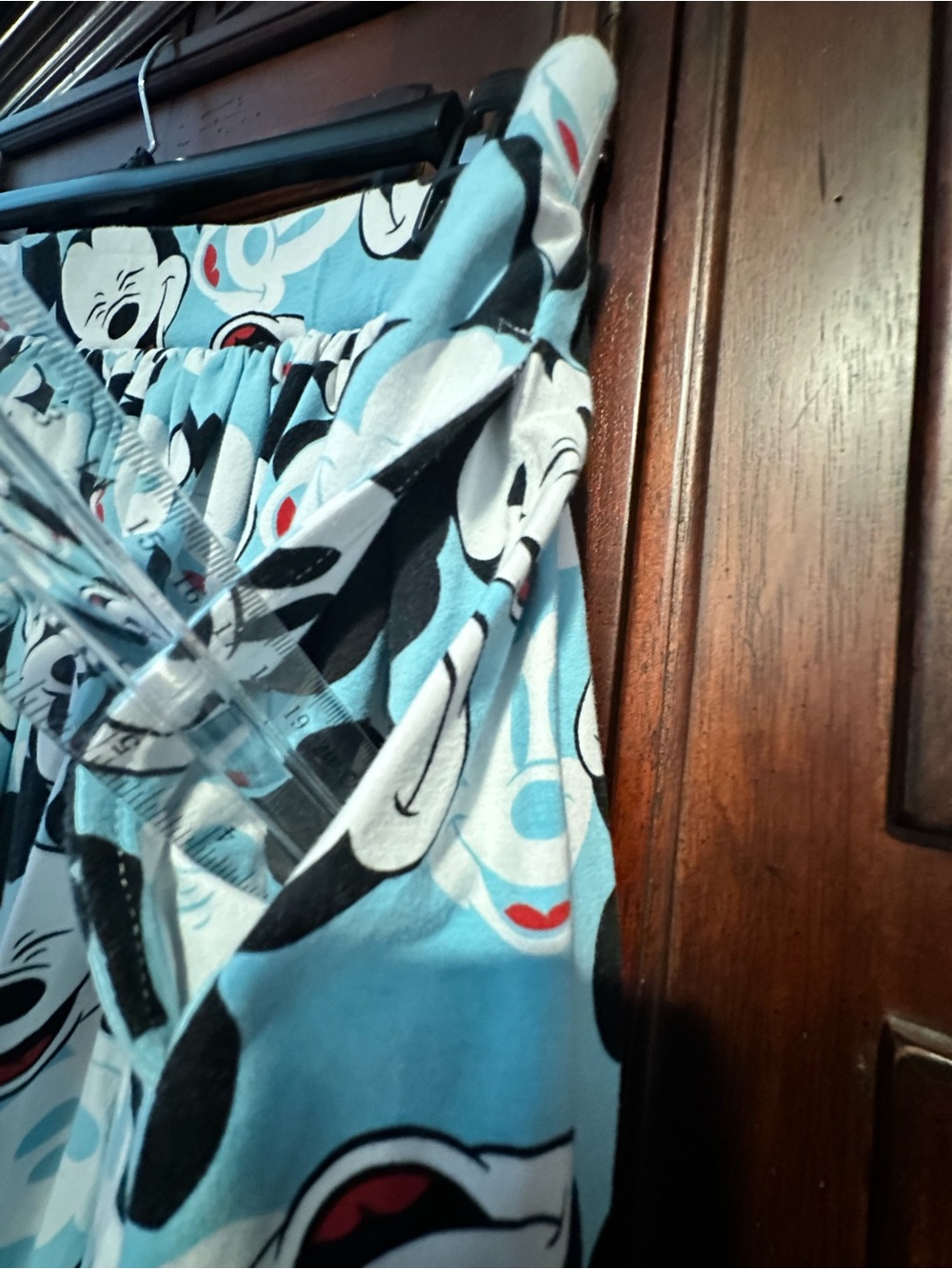 2 18/20 18W 20W Disney Light Blue Mickey Mouse Skater Skirt POCKETS Cruise Park - Picture 5 of 7